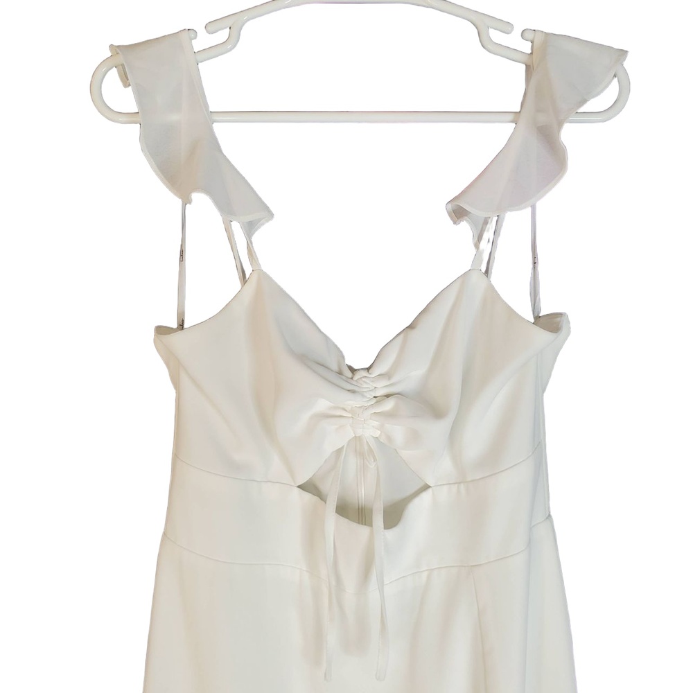 Lulus The‎ Way to Love White Ruffled Maxi Dress Medium - Picture 13 of 16